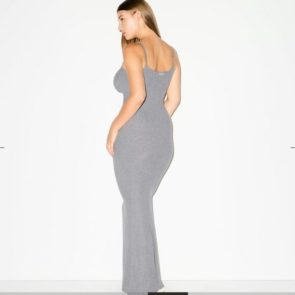 SKIMS Lounge Long Slip Dress - Picture 3 of 5